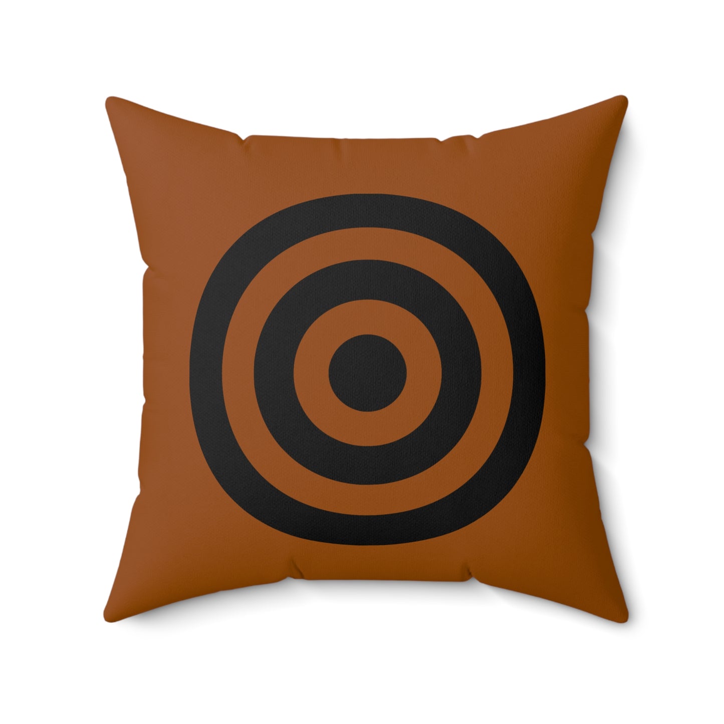 Brown, Black Retro Target Cushion Pillow.
