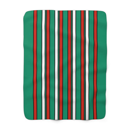 Bulgaria Retro Stripes Blanket Throw