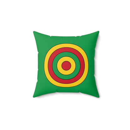 Guinea Bissau Retro Target Cushion Pillow