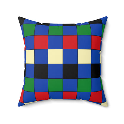 South Sudan Retro Check Cushion Pillow