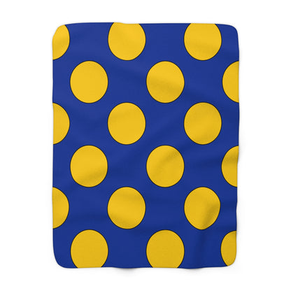 European Union Retro Polka Dots Blanket Throw