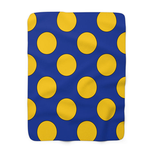 European Union Retro Polka Dots Blanket Throw