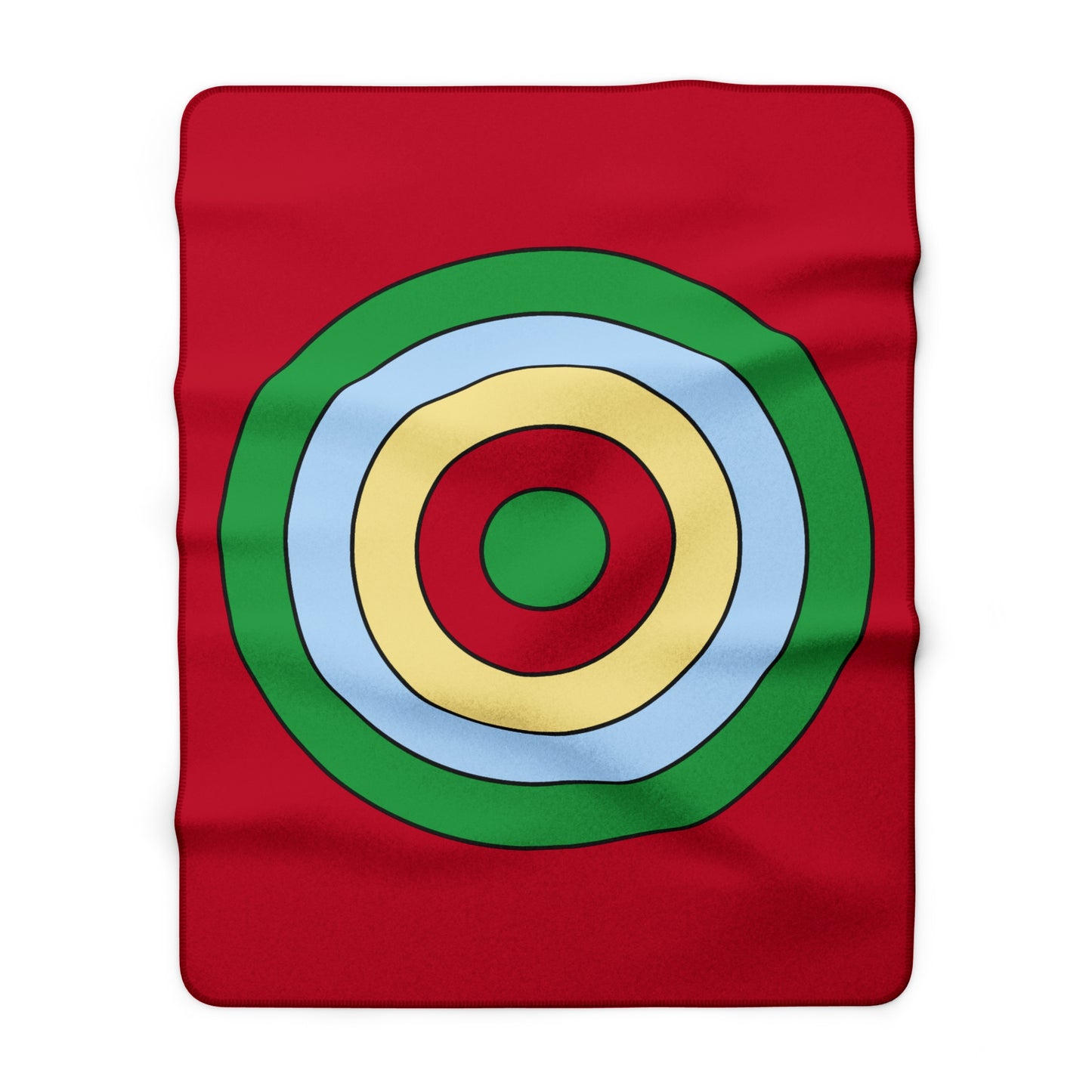 Eritrea Retro Target Blanket Throw