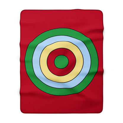 Eritrea Retro Target Blanket Throw