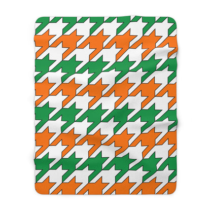 Ireland Retro Houndstooth Blanket Throw