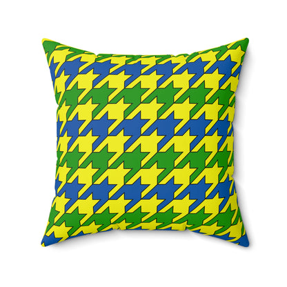 Saint Vincent And The Grenadines Retro Houndstooth Cushion Pillow