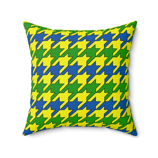Saint Vincent And The Grenadines Retro Houndstooth Cushion Pillow
