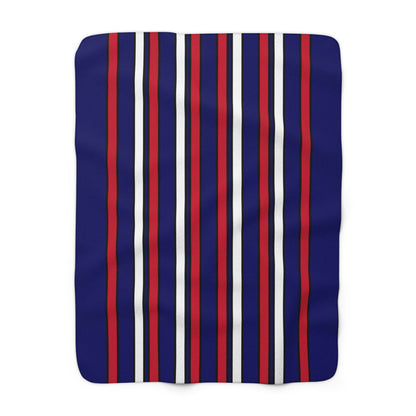 South Georgia And The South Sandwich Islands Retro Stripes Blanket Throw