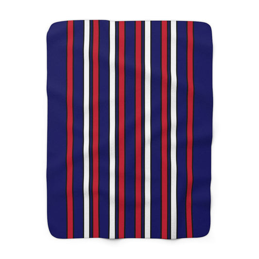 South Georgia And The South Sandwich Islands Retro Stripes Blanket Throw