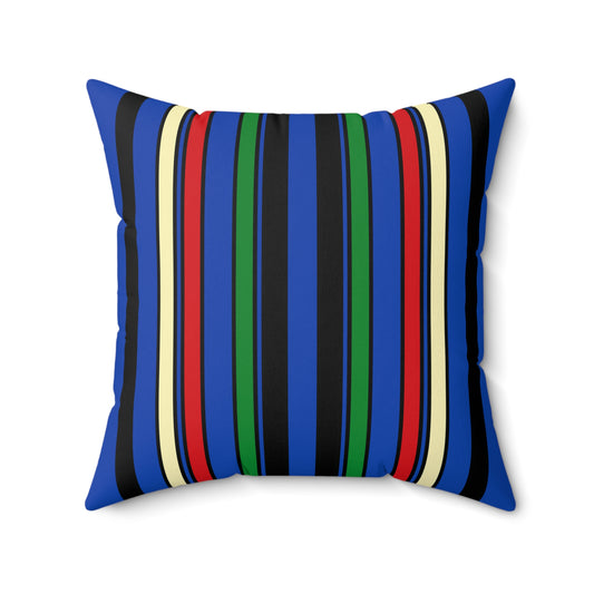 South Sudan Retro Stripes Cushion Pillow