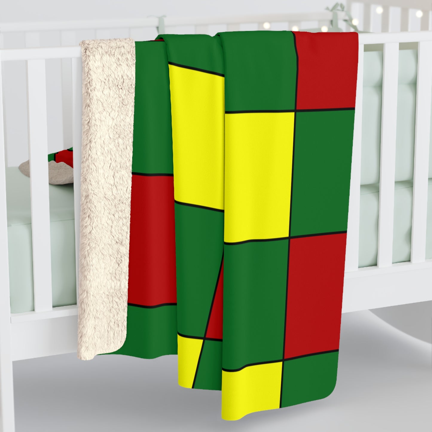 Senegal Retro Check Blanket Throw