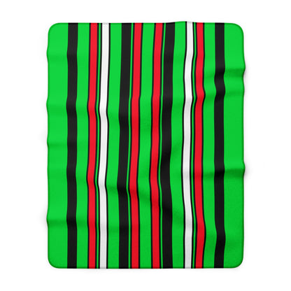 Kuwait Retro Stripes Blanket Throw