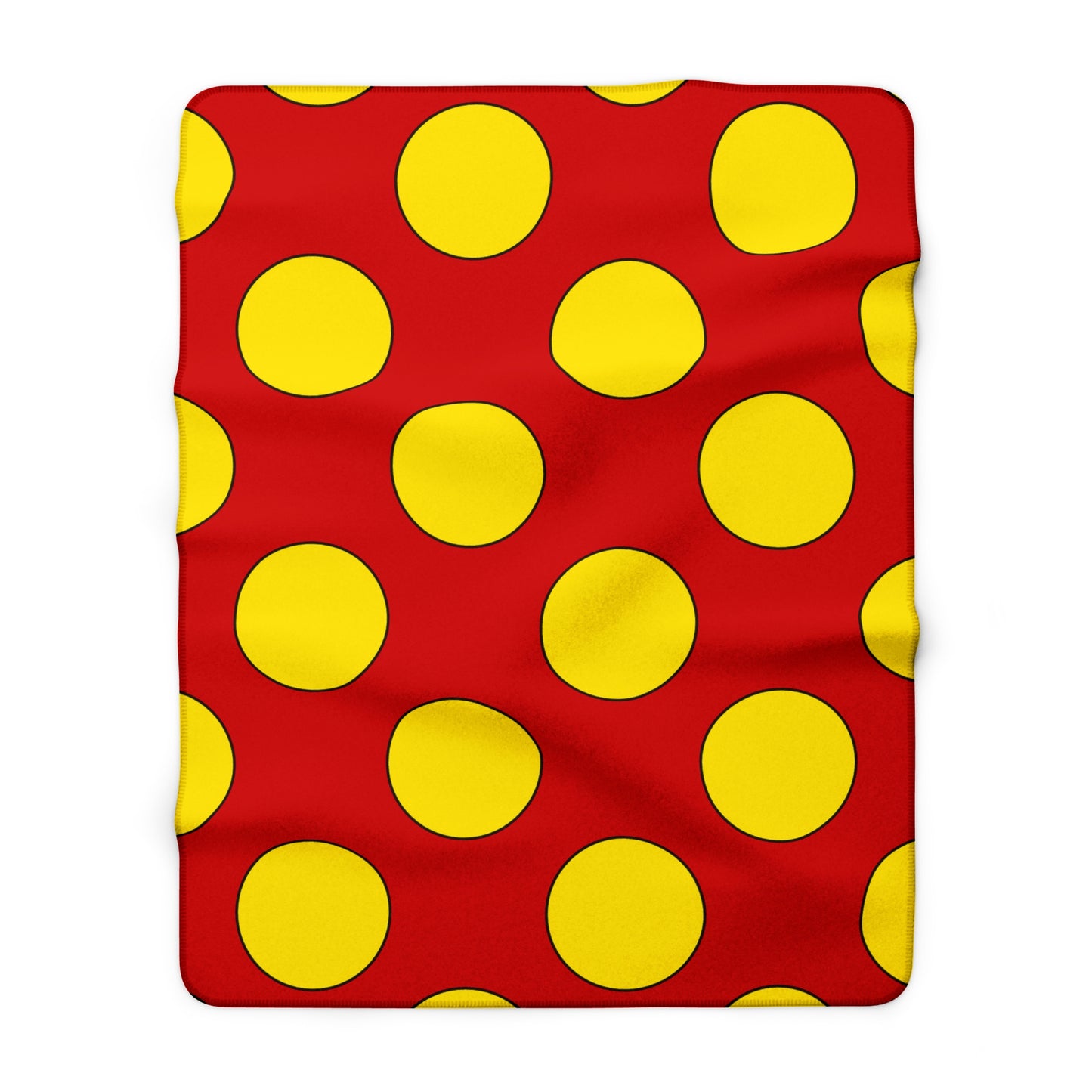 North Macedonia Retro Polka Dots Blanket Throw