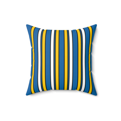 Canary Islands Retro Stripes Cushion Pillow