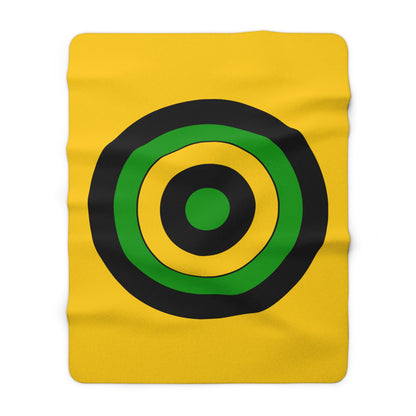 Jamaica Retro Target Blanket Throw
