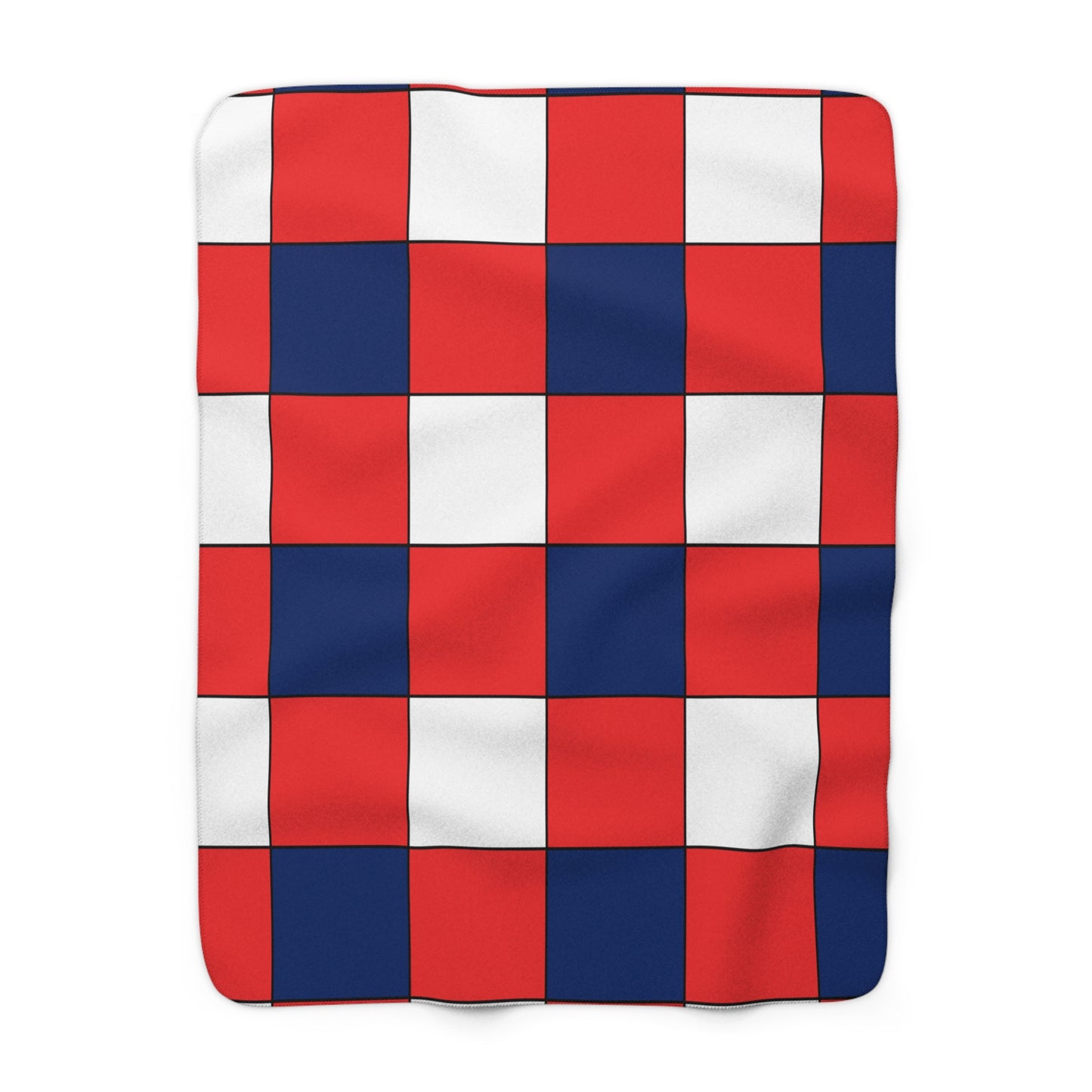 Svalbard And Jan Mayen Retro Check Blanket Throw