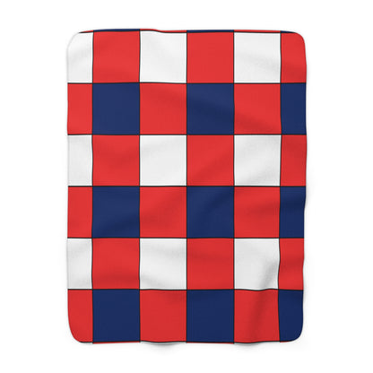 Svalbard And Jan Mayen Retro Check Blanket Throw