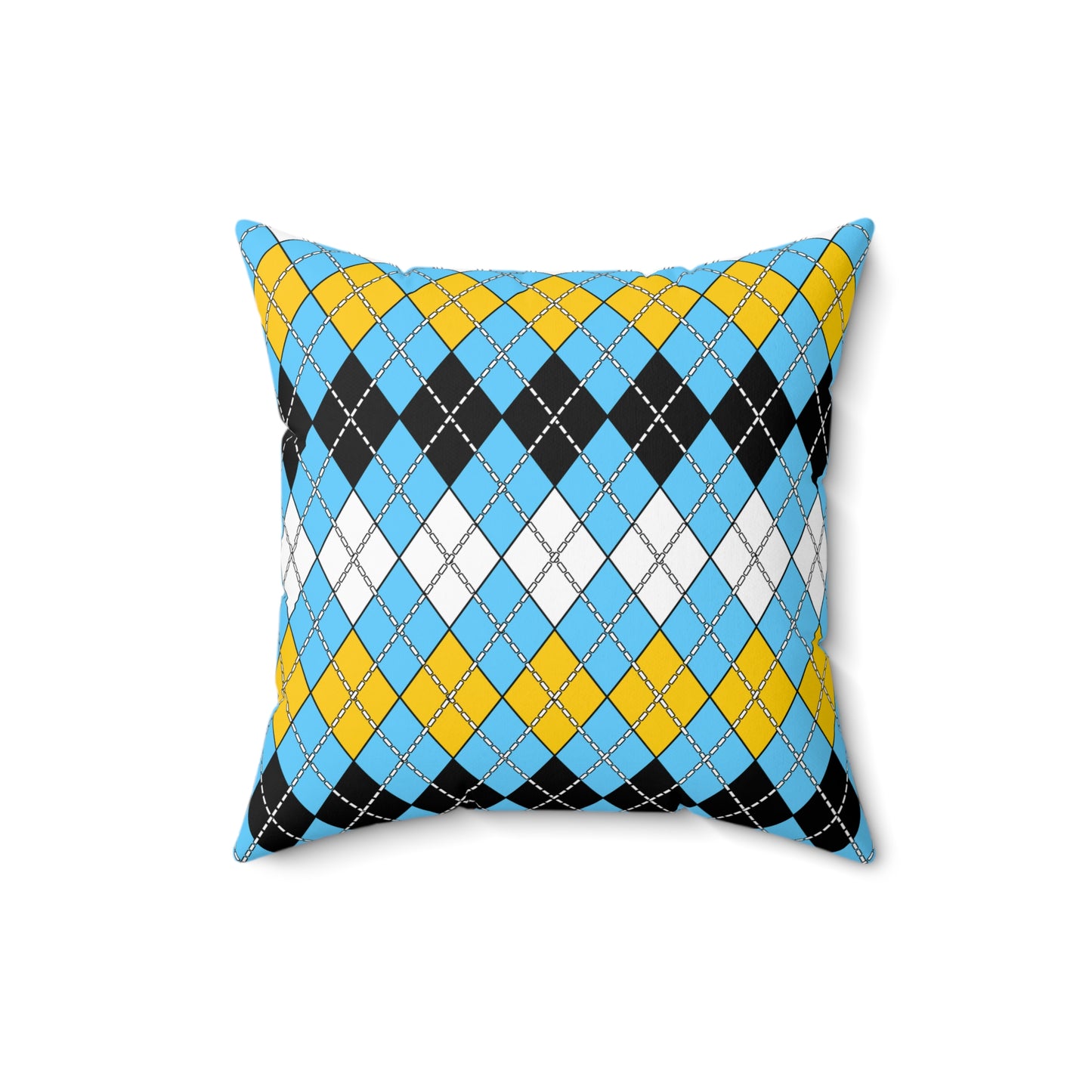 Saint Lucia Retro Argyle Cushion Pillow