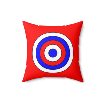 Red, White, Blue Retro Target Cushion Pillow