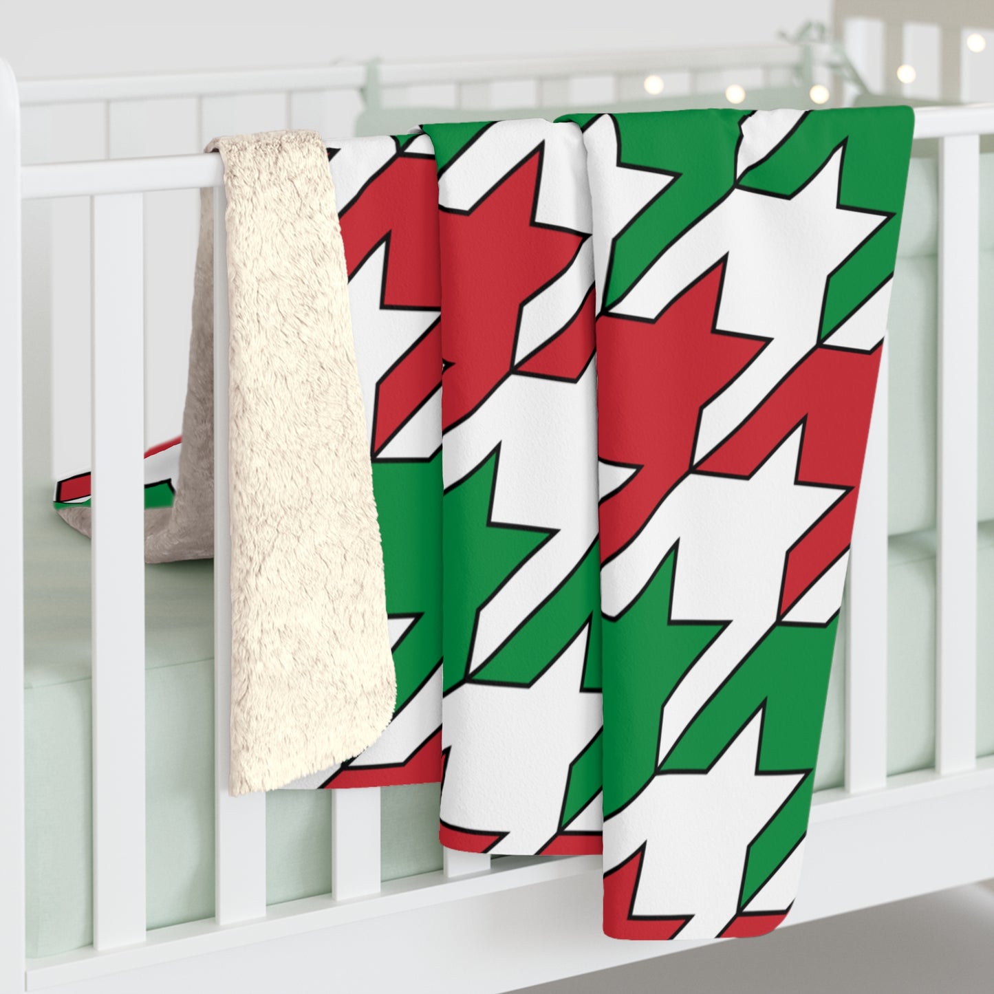 Italy Retro Houndstooth Blanket Throw