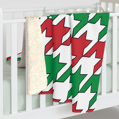 Italy Retro Houndstooth Blanket Throw