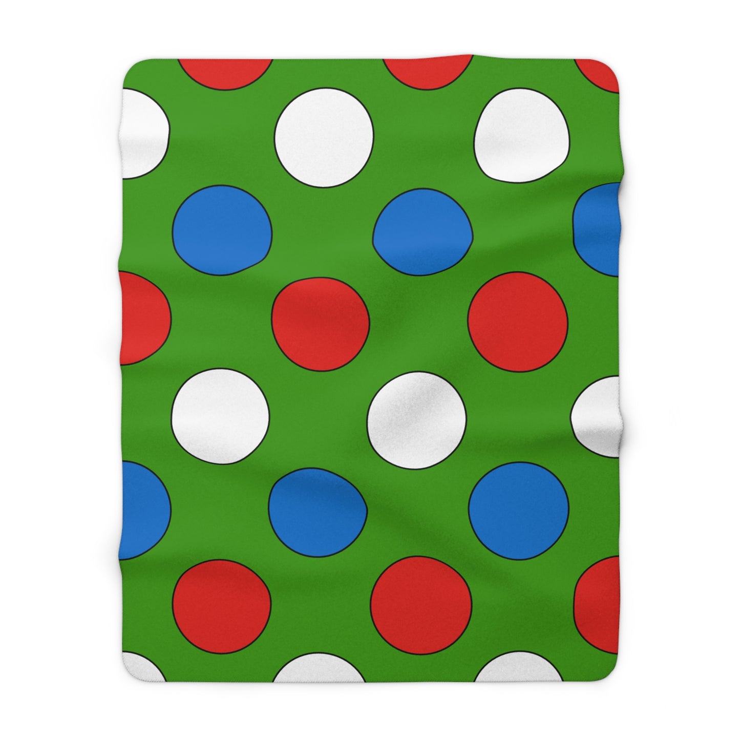 Equatorial Guinea Retro Polka Dots Blanket Throw