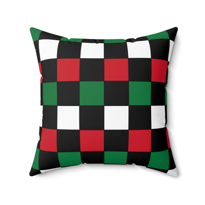 Syria Retro Check Cushion Pillow