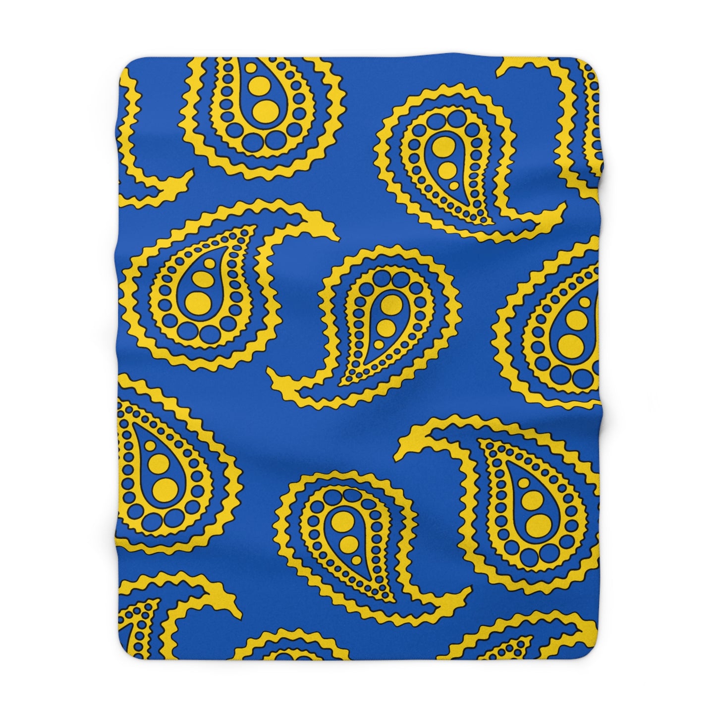 Ukraine Retro Paisley Blanket Throw