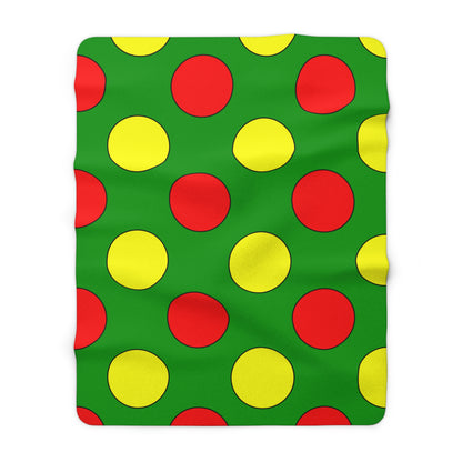 Guinea Retro Polka Dots Blanket Throw