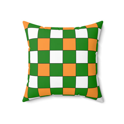 India Retro Check Cushion Pillow
