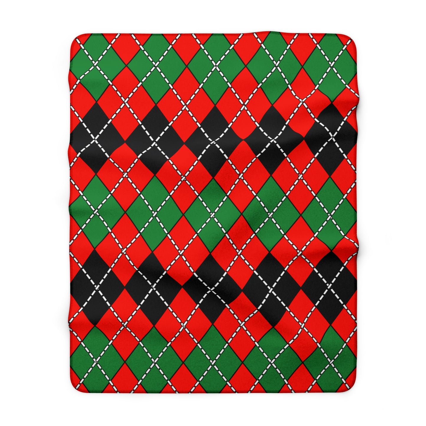 Malawi Retro Argyle Blanket Throw