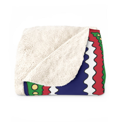 Cayman Islands Retro Paisley Blanket Throw