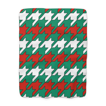 Bulgaria Retro Houndstooth Blanket Throw