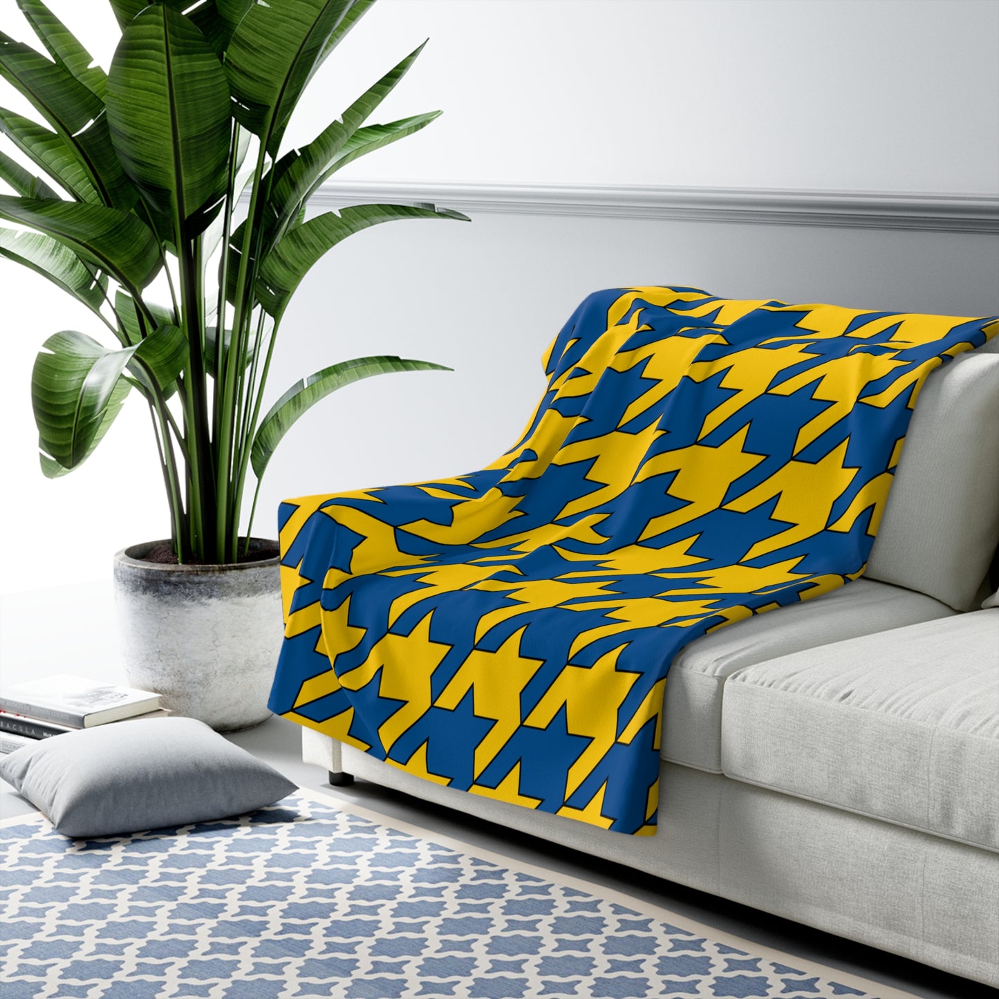 Sweden Retro Houndstooth Blanket Throw