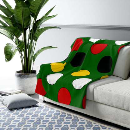 Zimbabwe Retro Polka Dots Blanket Throw