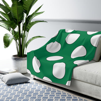 Nigeria Retro Polka Dots Blanket Throw