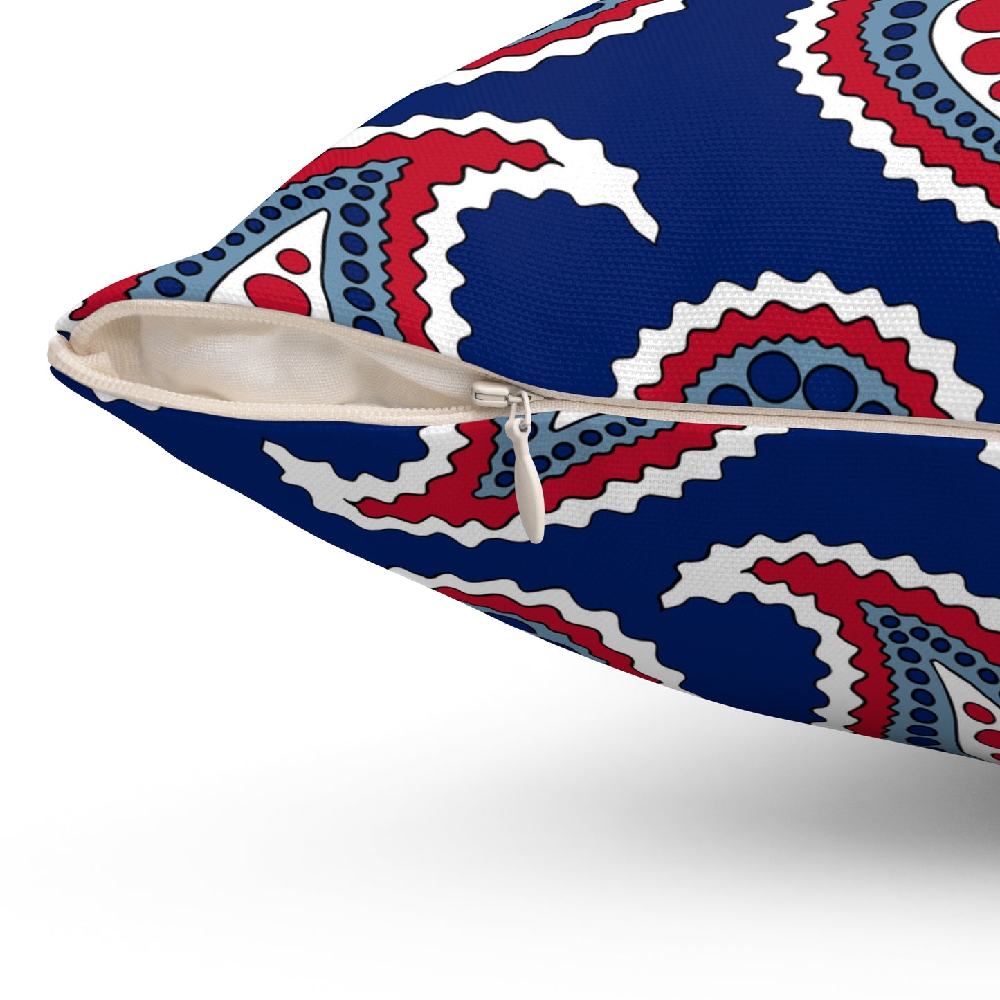 Falkland Islands Retro Paisley Cushion Pillow