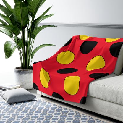 Belgium Retro Polka Dots Blanket Throw