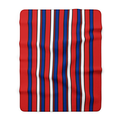 Bouvet Island Retro Stripes Blanket Throw