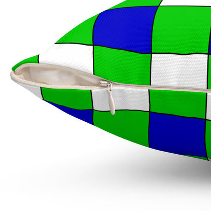 Sierra Leone Retro Check Cushion Pillow