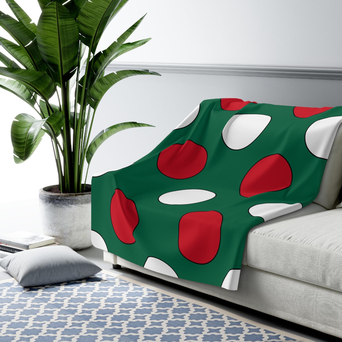 Mexico Retro Polka Dots Blanket Throw