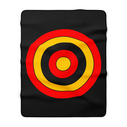 Germany Retro Target Blanket Throw