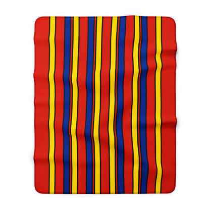 Romania Retro Stripes Blanket Throw