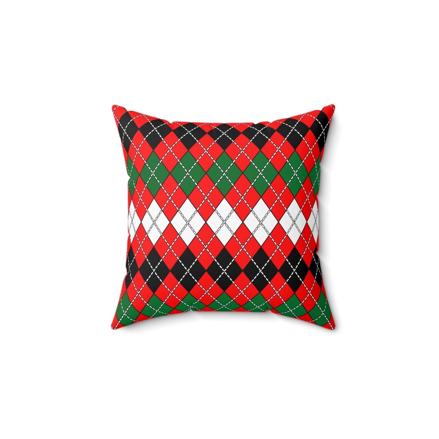 United Arab Emirates Retro Argyle Cushion Pillow
