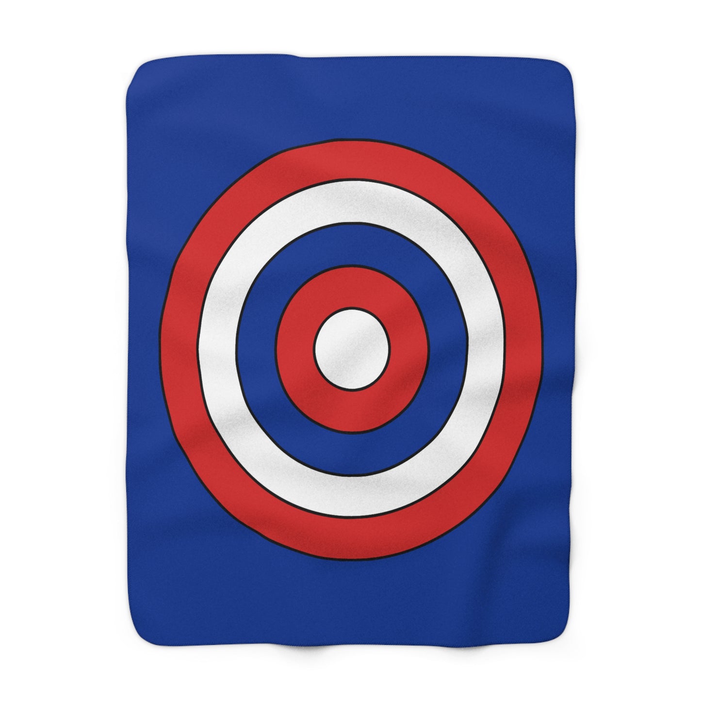 Iceland Retro Target Blanket Throw