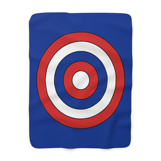 Iceland Retro Target Blanket Throw