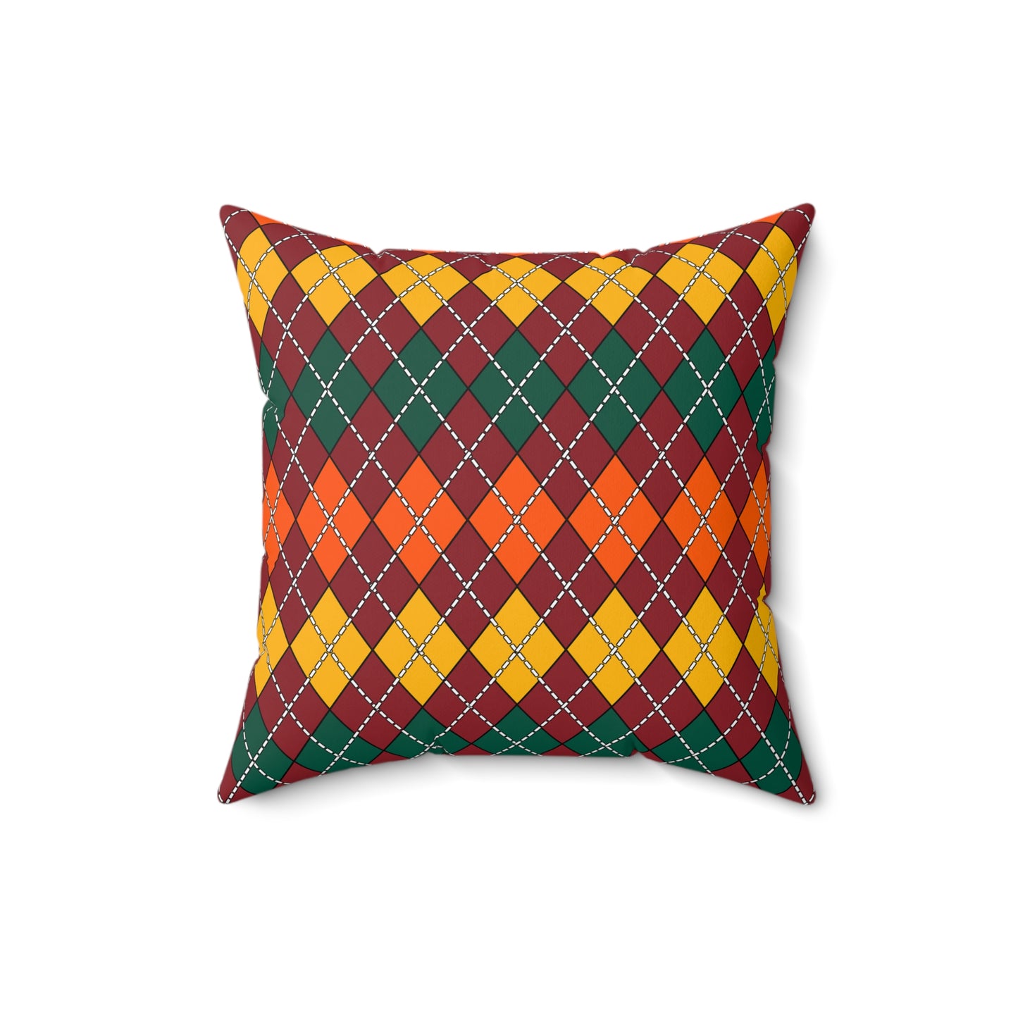 Sri Lanka Retro Argyle Cushion Pillow