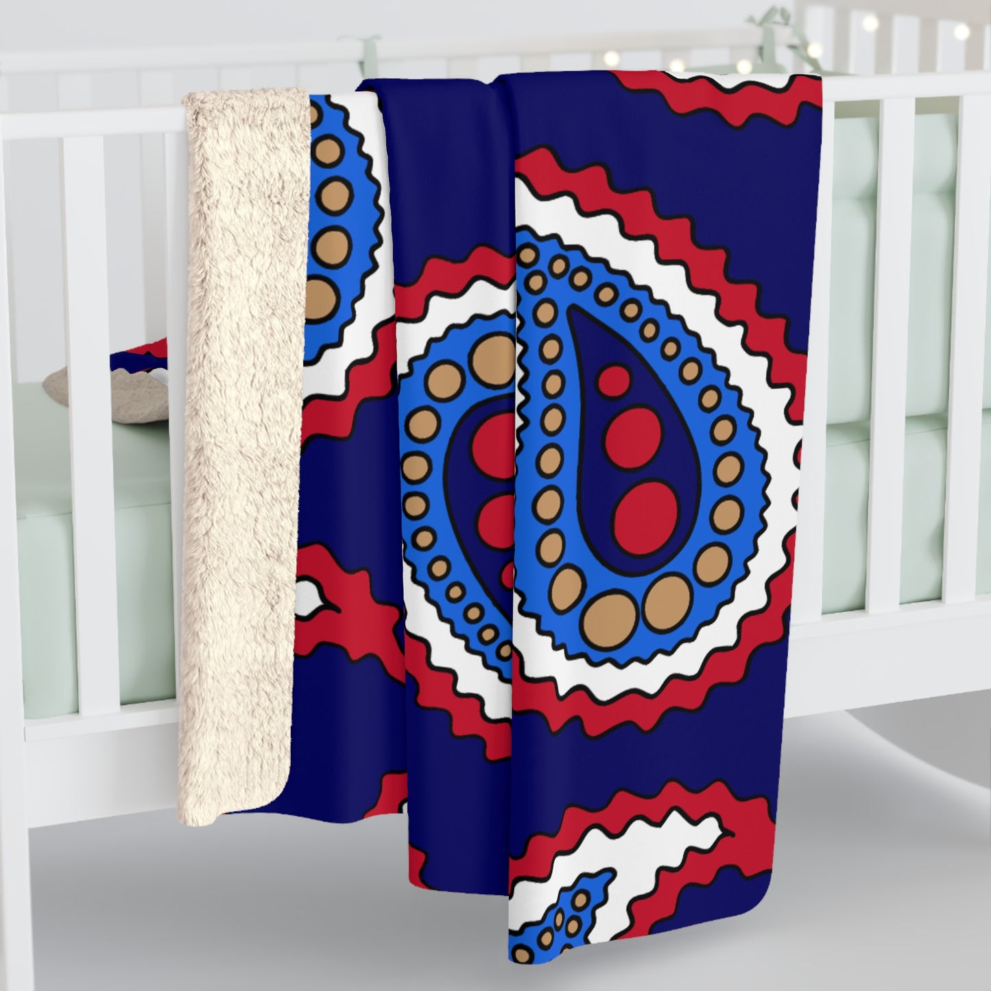 Tristan Da Cunha Retro Paisley Blanket Throw