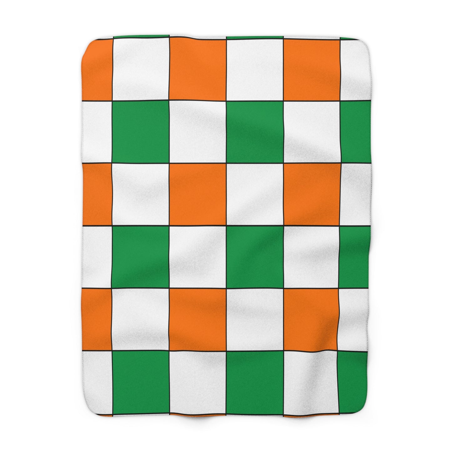 Ireland Retro Check Blanket Throw