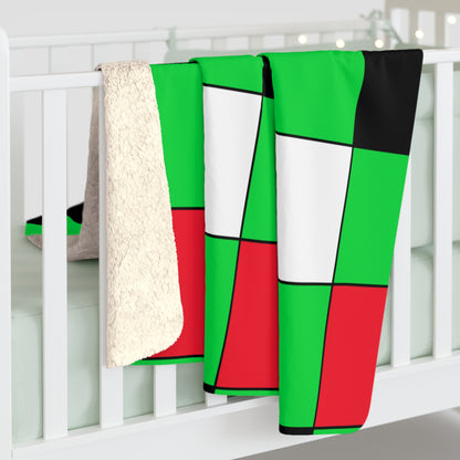 Kuwait Retro Check Blanket Throw